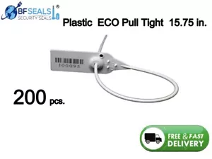 Sello de plástico ECO hermético 15,75 in. , 200 piezas, elegante color blanco, resistente - Imagen 1 de 14