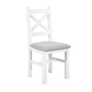 Ashton Indoor Timber Wooden Dining Chair with Padded Seat - Picture 1 of 7