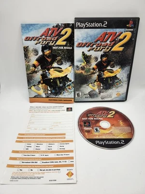 ATV Offroad Fury 2 PS2 (PlayStation 2, 2002) Completo con Tarjeta Reg Probada PS2 BL Foto 1 de 4