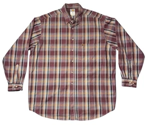 Vintage Carhartt Mens XL Plaid Shirt Heavy Rugged Outdoor Wear USA - Bild 1 von 12