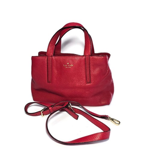 Borsa a tracolla Kate Spade Dominique rossa in pelle di lusso