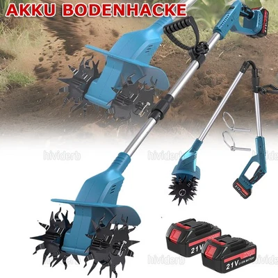 Akku Gartenfräse Motorhacke Bodenhacke Inkl. 2x 3.0Ah Akku & Ladegerät - Bild 1 von 4