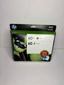 HP 60 Black / 60XL Tri-color - Set of 2 Ink Cartridges (EXPIRED) SEPT 2015 - Picture 1 of 3