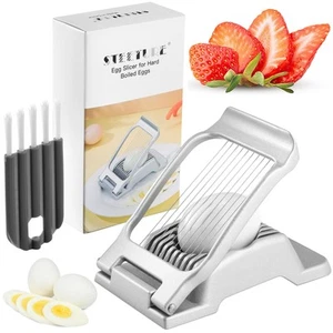 Egg Slicer for Hard Boiled Eggs Heavy Duty, Freeze Dried Stainless Steel Wire... - Picture 1 of 6