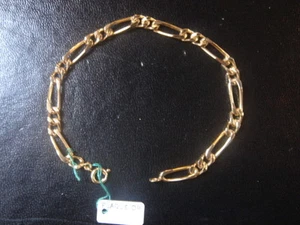 SEHR SCHÖNES VINTAGE ARMBAND 1970 PLATTE GOLD 7 GRS NEU/NEW/OLD BRACELET 17,5 CM - Bild 1 von 3