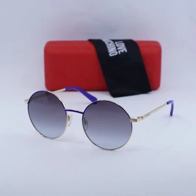 New Moschino Love MOL037/S 0PJP GB Blue/Gold/Grey Azure Gradient 55-19-140 Su... - Image 1 of 4