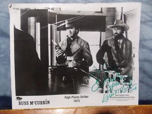“High Plains Drifter” Russ McCubbin Signed 2009 8X10 Photo - Picture 1 of 3