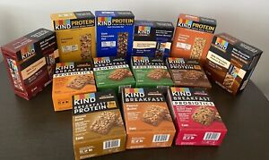 Kind Bars Variety Lot Of 128 ~ New In Boxes, Unopened ~ Protein, Breakfast, More