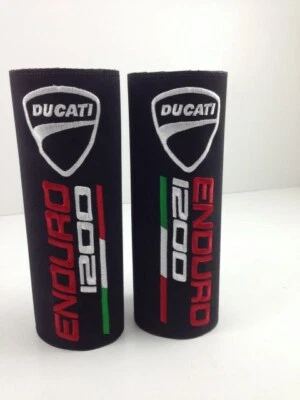 Cubierta de vástago de horquilla para Ducati Multistrada 1200 Enduro par negro hecho en Italia Foto 1 de 3
