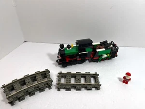 LEGO Train 9v: Locomotive and tender only from Holiday Train 10173 + 5 rails - Picture 1 of 8