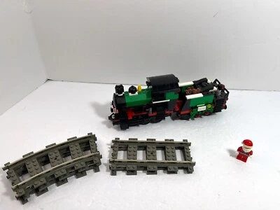 LEGO Train 9v: Locomotive and tender only from Holiday Train 10173 + 5 rails - Image 1 of 4