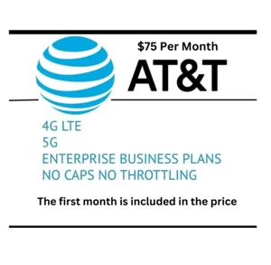 Unlimited Data Hotspot Plan AT&T Activated Sim Card 5G   4G LTE - Picture 1 of 2