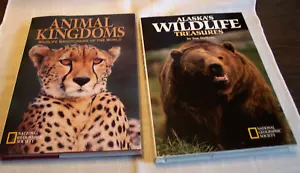 2 Hardcover National Geographic Animal Kingdoms, Alaska's Wildlife Series - Foto 1 di 7