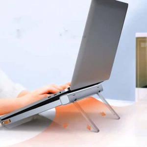 Aluminum Alloy Computer Desktop Adjustable Folding Stand - Picture 1 of 5