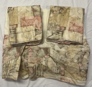 Croscill Box Pleat Queen Size Dust Ruffle Bed Skirt & 2 Standard Pillow Shams - Picture 1 of 23