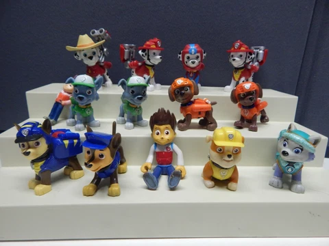 Paw Patrol Figures Lot Ryder Rubble Rocky Chase Everest Chase Marshall Cover