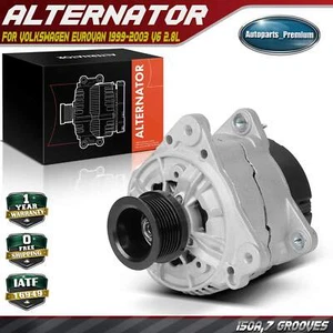 Alternator for Volkswagen EuroVan 1999 2000-2003 V6 2.8L 150A 12V CW 7-Groove - Picture 1 of 9