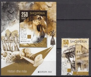 ALBANIA.2022 EUROPA CEPT.Stories Myths.BLOCK+1 st MNH - Picture 1 of 1
