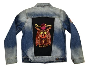 Dragonfly Boys Pearl Jam & Rollins Band Concert Poster Denim Jacket New M - Picture 1 of 2
