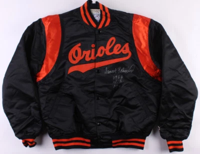 Frank Robinson Signed Orioles Warm-Up Jacket Inscribed "1966 WS MVP" (PSA COA)  - Image 1 of 4
