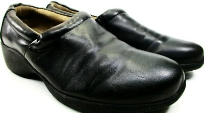 Zapatos zueco Naturalizer para mujer de cuero negro talla 6 M plantilla y forro de cuero  Foto 1 de 4