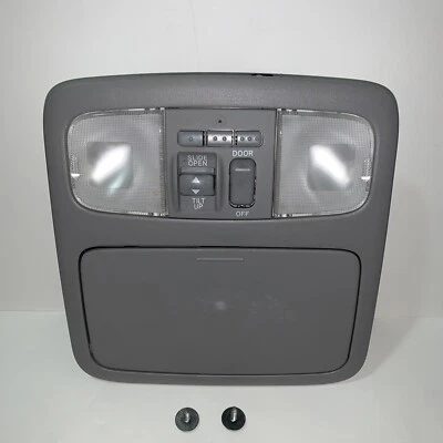 2004-2007 Toyota Highlander Overhead Dome Light Console Homelink Sunroof Gray - Image 1 of 4