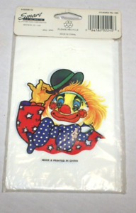 40 Ct Cellophane Gift Treat Bags Party Clown 6" x 4" Unopened - Sealed