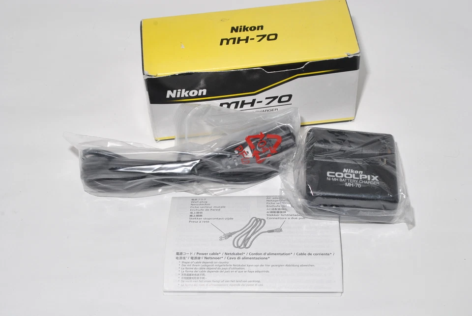 Cargador de batería Nikon MH-70 para EN-MH1 - COOLPIX 3100, 2100 de Japón Foto 1 de 4