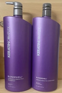 Keratin Complex Blondeshell Debrass and Brighten Shampoo & Conditioner 33.8 Oz - Picture 1 of 1