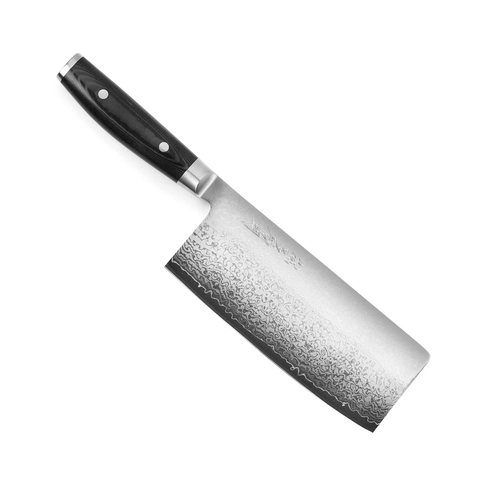 Yaxell Ran Plus 7" Chinese Chef's Knife - Made in Japan - 67 Layers VG10 Dama...
