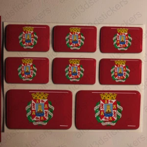 Adesivi Cartagena Adesivo Bandiera Resinati 3D Resinato Spagna - Imagen 1 de 1