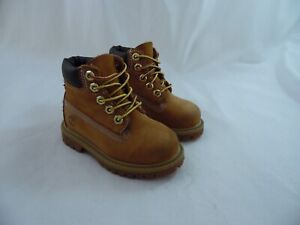 Timberland 6" Waterproof Boot #12809 Toddler Size 6 Wheat Nubuck Leather