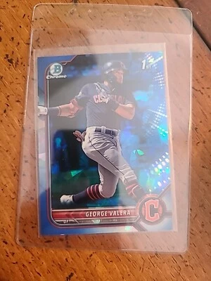 2022 Bowman Sapphire Edition - Chrome Prospects #BCP-22 George Valera 1st - Image 1 of 2