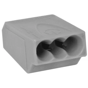 10 x Abrazadera de enchufe Abrazadera de enchufe de lata Abrazadera de conexión 3 x 1 - 2,5 mm² gris - Imagen 1 de 1