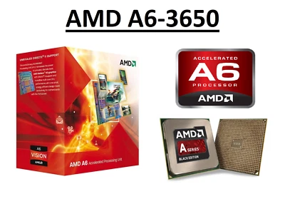 AMD A6-3650 Quad Core Processor 2.6 GHz, Socket FM1, 100W CPU  - Image 1 of 4