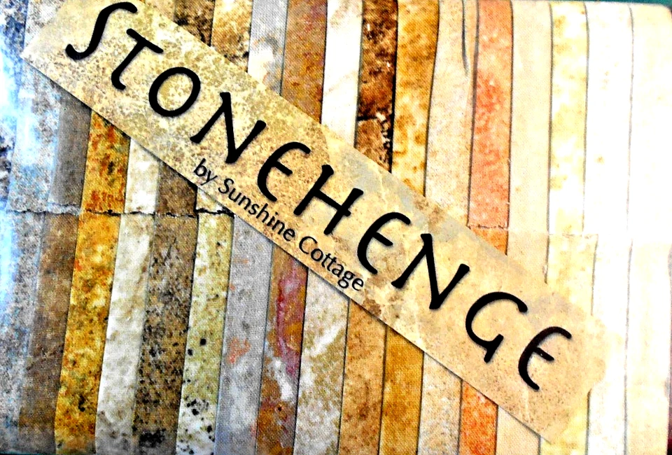 NORTHCOTT FABRICS #JL-89701"STONE STRIPSLT NEUTRAL"40-2&1/2" STRIPS  BTJR - Image 1 of 1