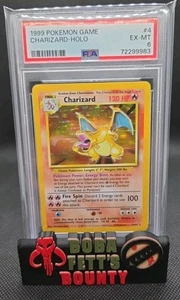 1999 POKEMON BASE SET #4 CHARIZARD-HOLO PSA 6 - Picture 1 of 2