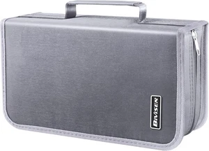 CD/DVD Case Holder, 128 Capacity CD VCD Media Wallet, Storage, Silver  - Bild 1 von 6