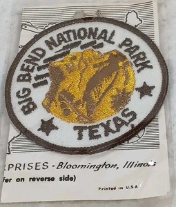 Trailblazer Embleme Vintage 70er Big Bend Nationalpark Texas neu bestickt Neu mit Etikett - Bild 1 von 4