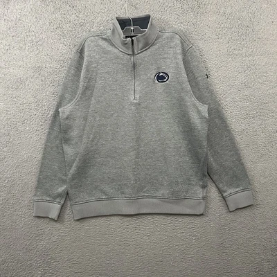 Suéter Penn State Nittany Lions Para Hombres Grande Gris 1/4 Cremallera Pullover Under Armour Foto 1 de 4