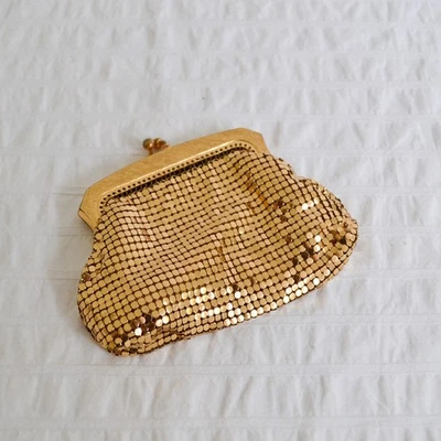 Vintage Oroton Gold Chain Mail Mesh Purse Small Evening Bag, Made in W Germany - Image 1 of 4