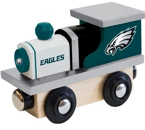 NFL Philadelphia Eagles Real Wood Toy Train, For Ages 3+ - Picture 1 of 7