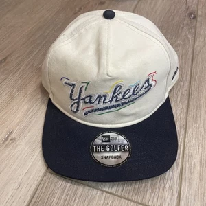 New Era The Golfer New York Yankees Two-Tone White Navy Blue Rope Snapback Hat - Bild 1 von 5