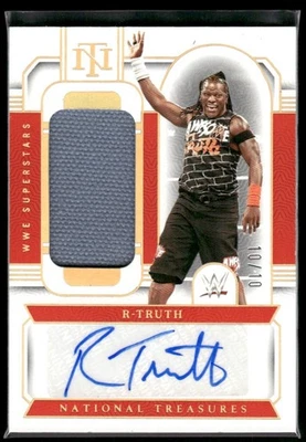 2024 National Treasures WWE R-Truth #SM-RTR Superstar Material Auto Gold /10 - Image 1 of 2