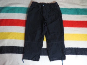 VTG Y2k 2000s Kuhl Black Nylon Baggy Cargo Outdoor Hiking 29W Capri Pants Womens - Picture 1 of 9