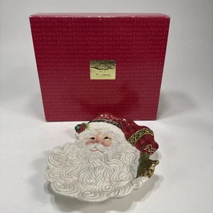 Fitz and Floyd "Jolly Ole St.Nick" Santa Canape o Plato de Galletas 9" - Imagen 1 de 14