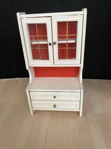 White Lundby display cabinet with drawers - Picture 1 of 5