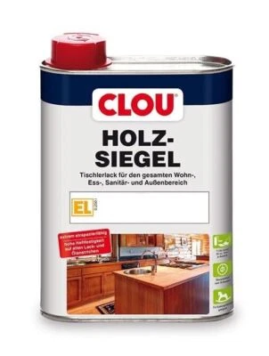 Clou Holz-Siegel EL Klarlack farblos 250 ml matt für Innen und Außen - Bild 1 von 3