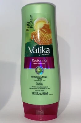 Vatika Acondicionador Restaurador de Proteínas de Huevo con Extractos Naturales, 400 ml Foto 1 de 2