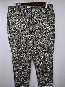 J. Jill Chino Floral Print Pants 10P - Picture 1 of 5